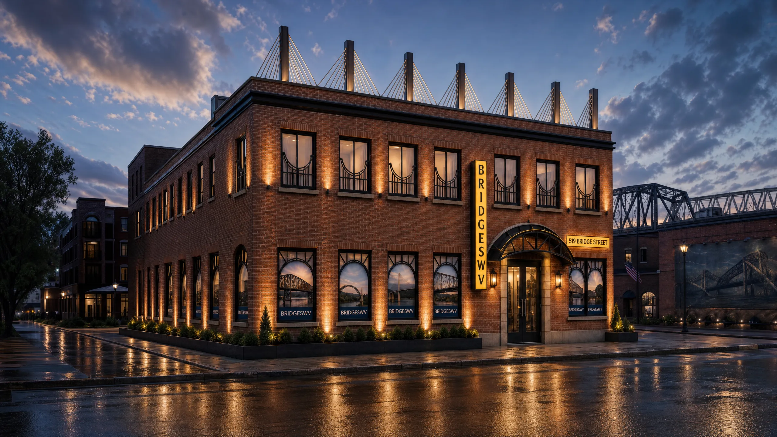 Bridges of West Virginia Historic Brick Facade