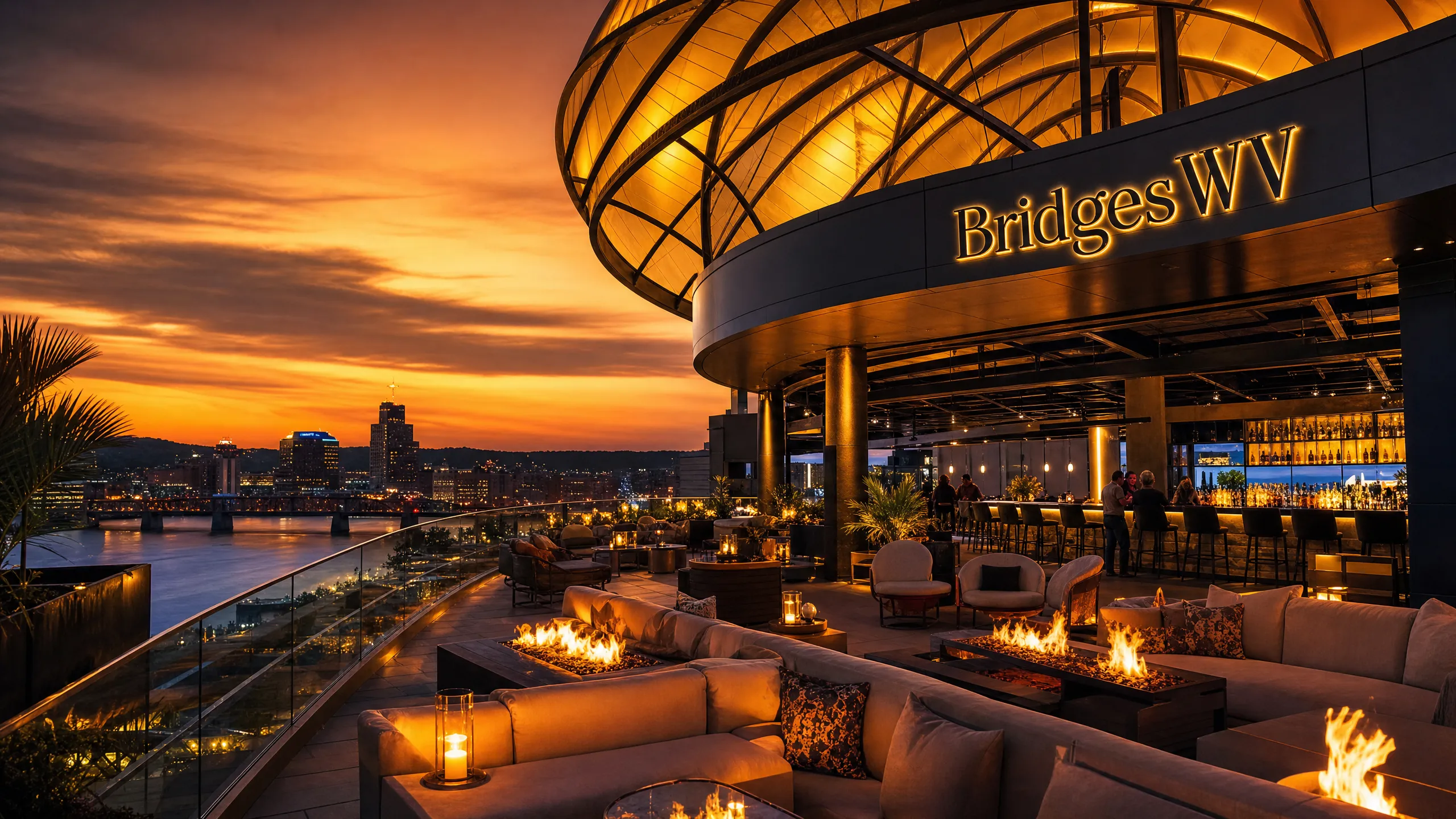 Rooftop Lounge Sunset